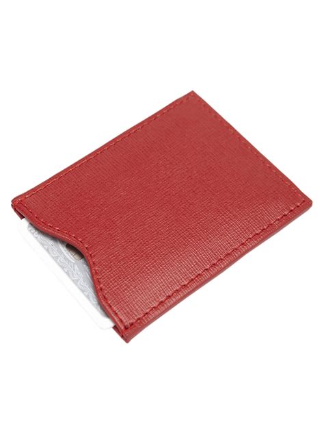 royce leather rfid blocking credit card sleeve in saffiano leather|rfid blocking wallets.